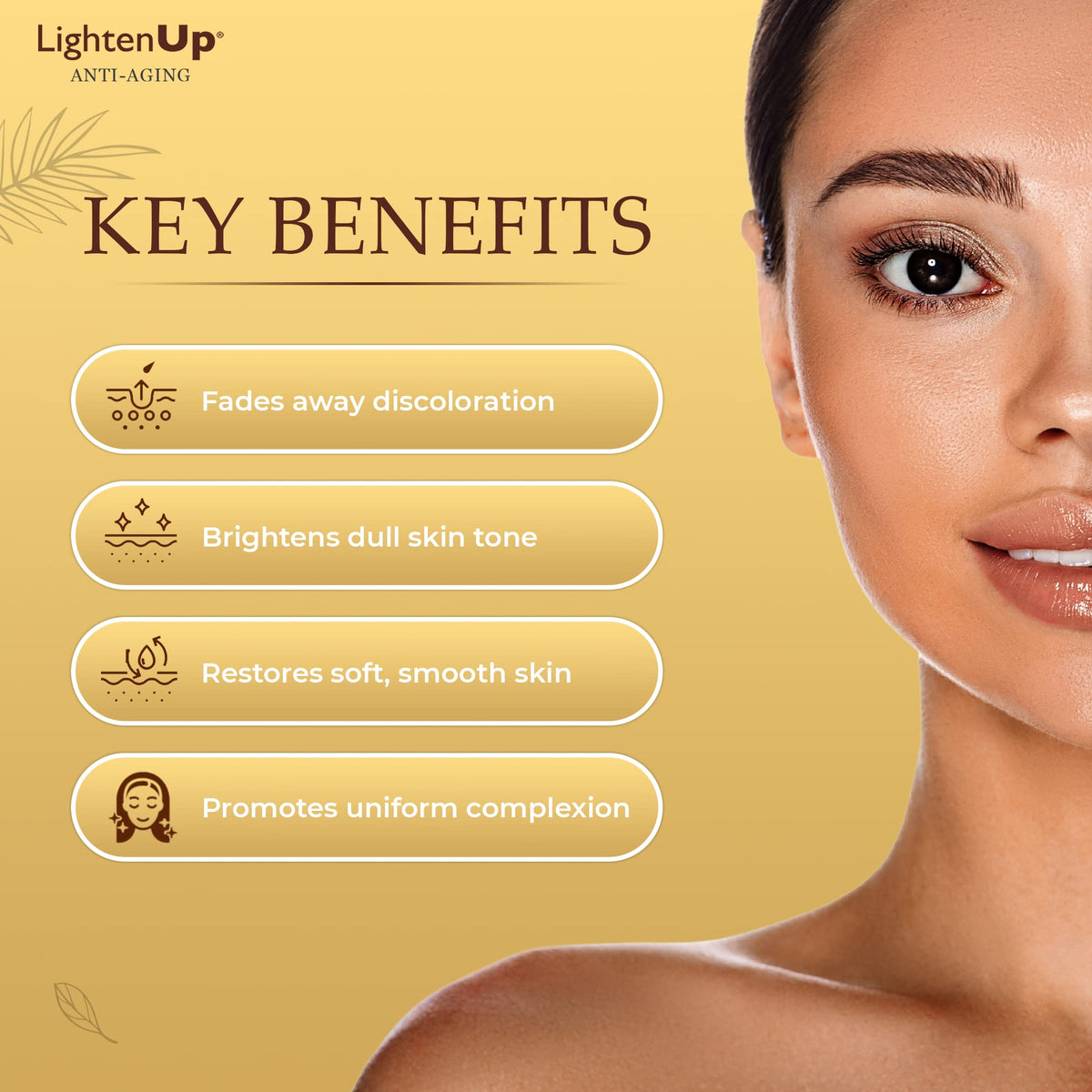 OMIC Lighten-Up with argan oil and shea butter ingredients for nourishing care