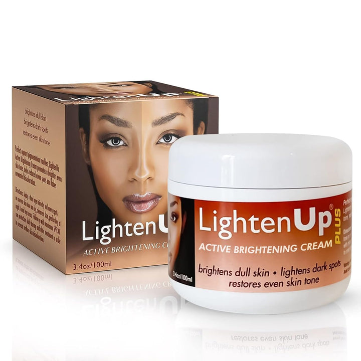 OMIC Lighten-Up jar front view showing label and 3.4 fl oz size benefit