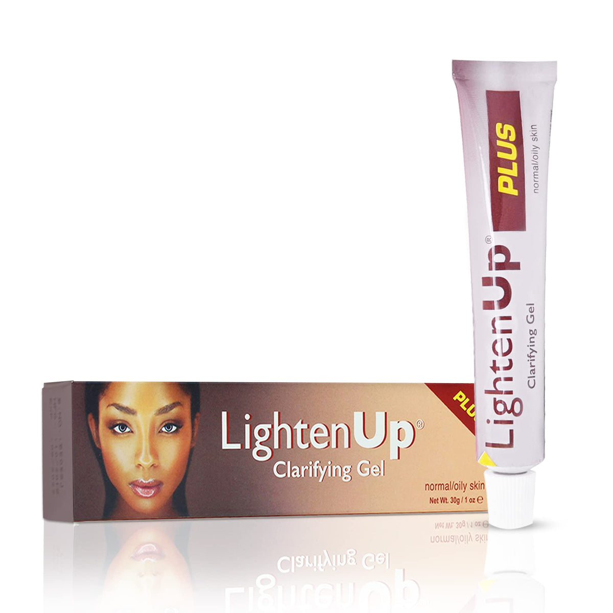 OMIC Lighten-Up Plus front packaging showing product and size for easy recognition