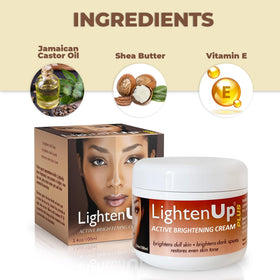 OMIC Lighten-Up cream texture close-up demonstrating smooth moisturizing finish