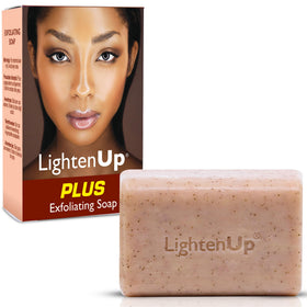 OMIC Lighten-Up front packaging showing the 200g brightening bar benefits