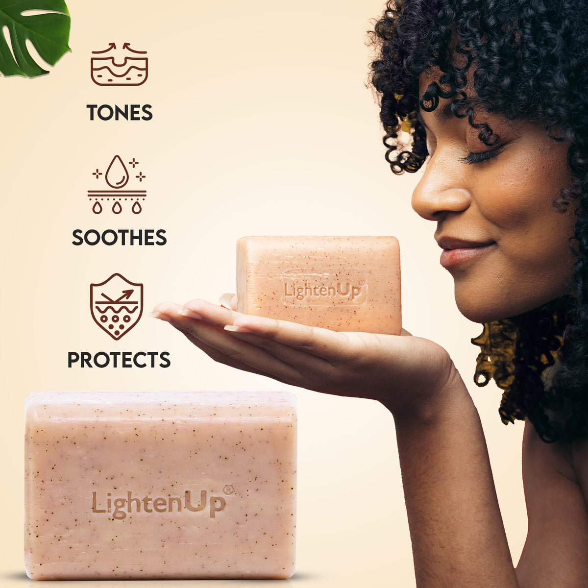 OMIC Lighten-Up label and ingredient list clearly visible for informed buyers