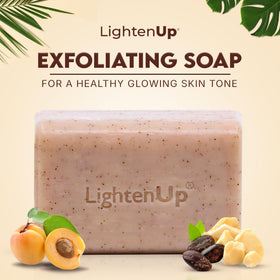 OMIC Lighten-Up close-up texture showing gentle exfoliating particles and hydration