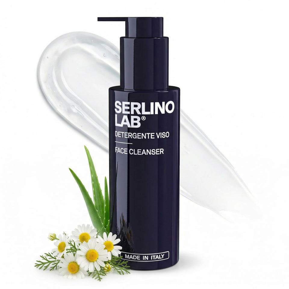Omnis Uomo Serlino Lab front packaging showing clean design and product benefits