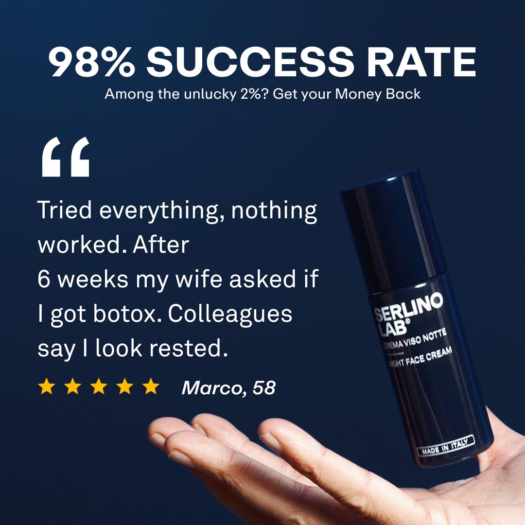 Omnis Uomo jar on nightstand in bedroom scene for easy evening skincare routine