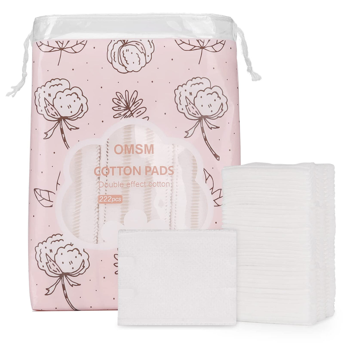 OMSM front packaging showing resealable bag and 222 pads for convenience