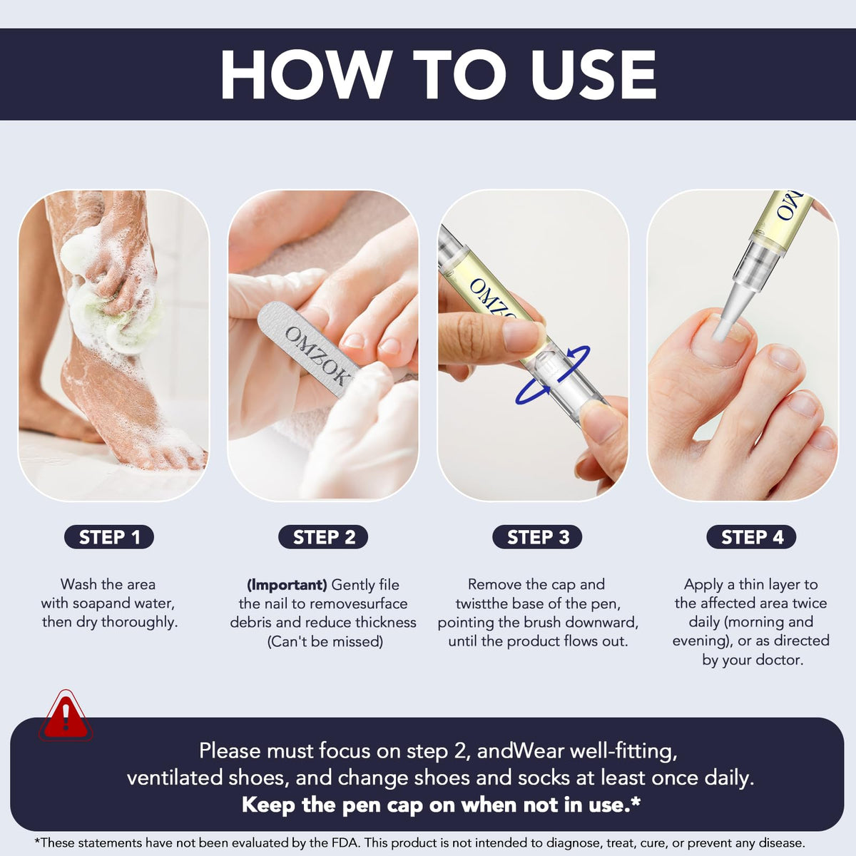 OMZOK five-pen kit arranged to show multi-dose supply for consistent use