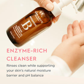 One Love Organics texture on hand illustrating silky, meltaway feel
