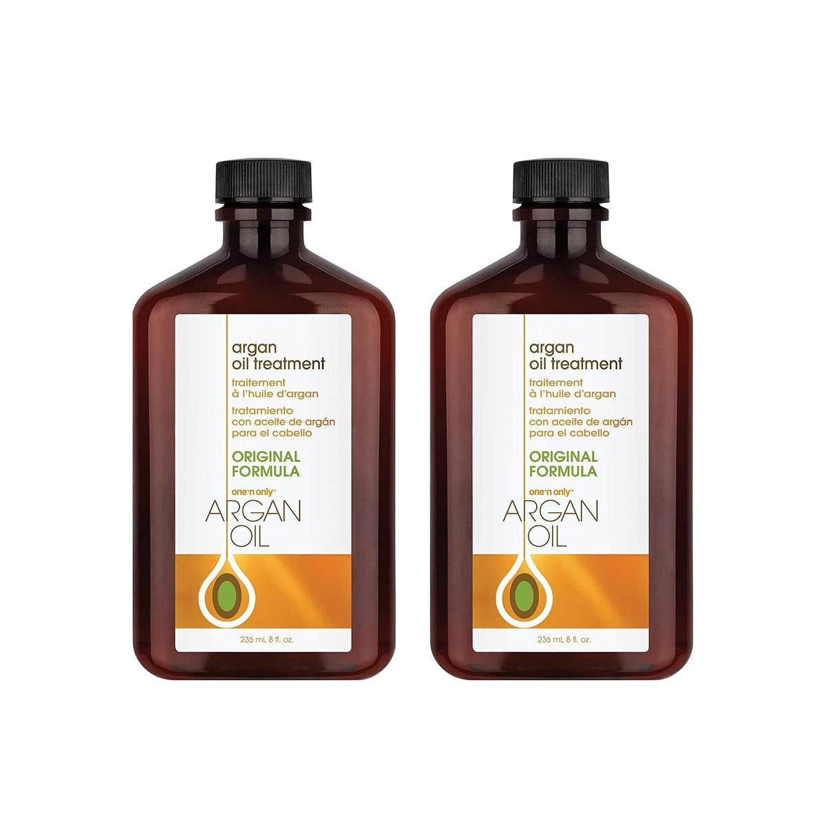 One 'N Only front bottle view showing label and lightweight oil benefit