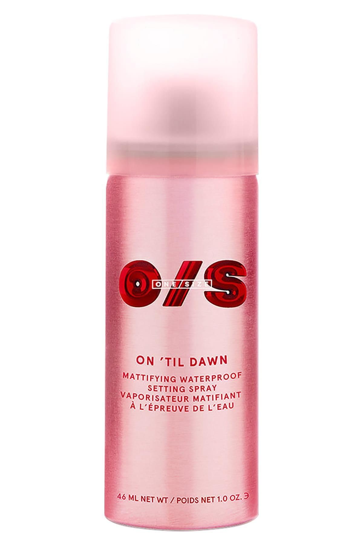one size front packaging showing bottle and label, brand locks makeup
