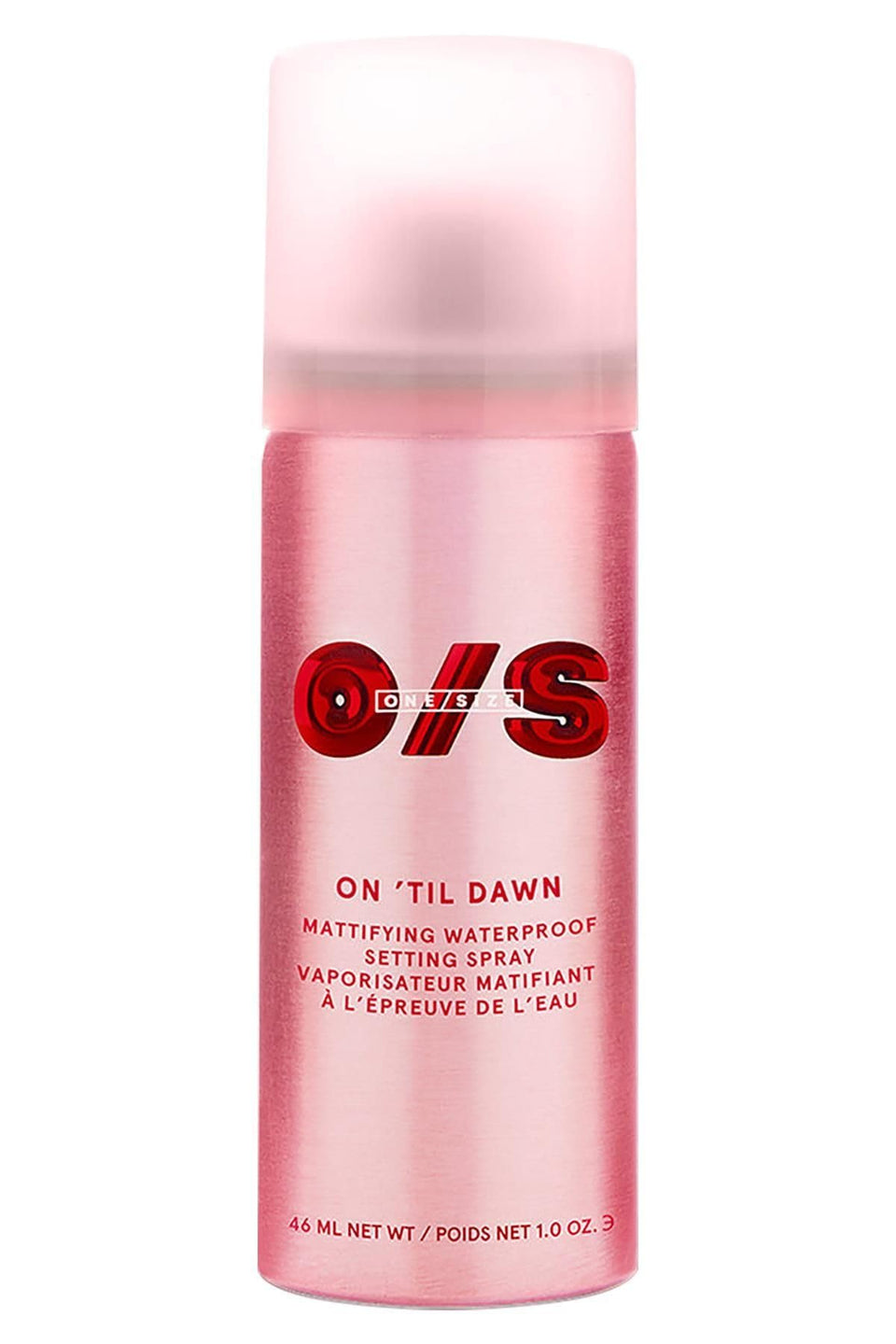 one size front packaging showing bottle and label, brand locks makeup
