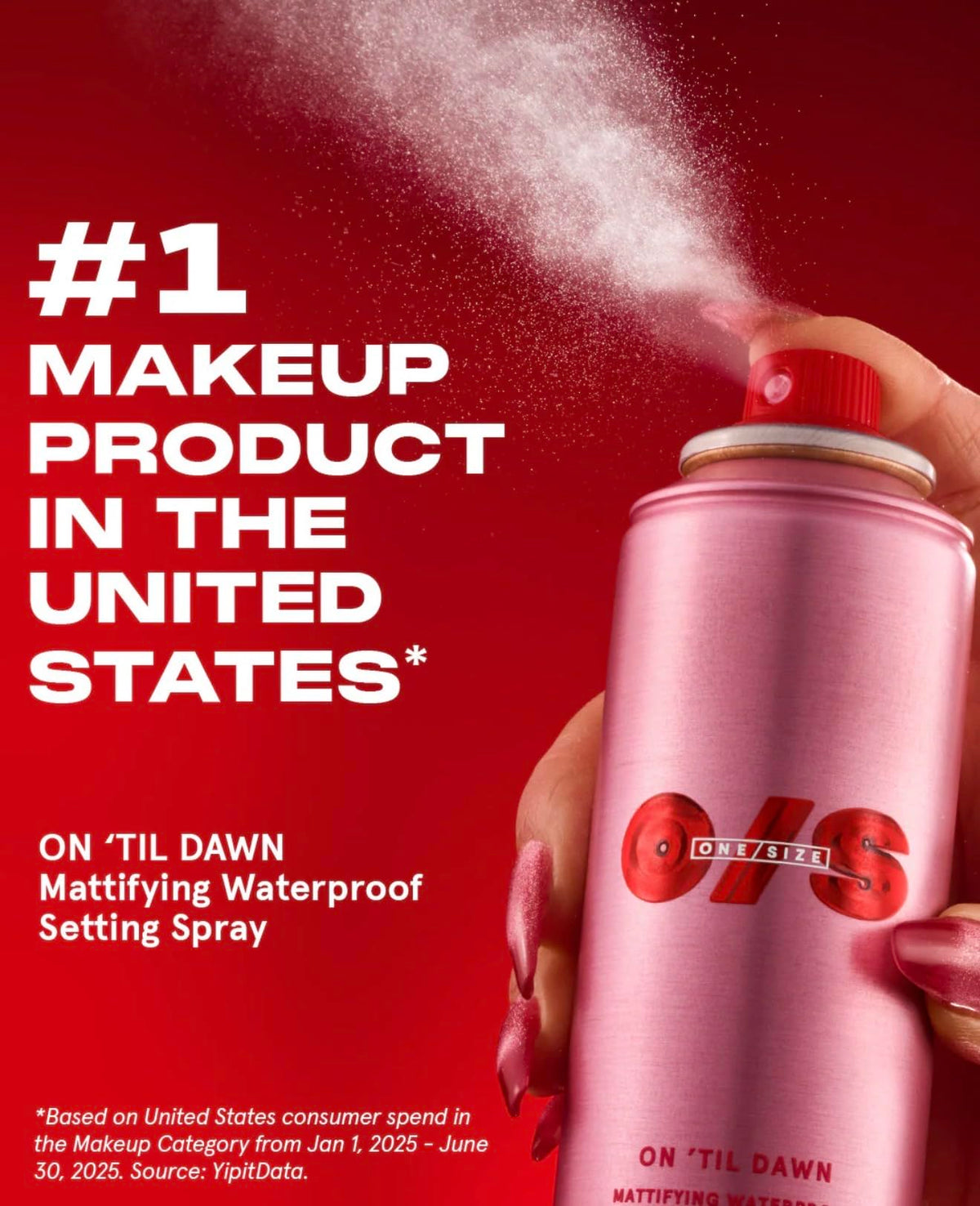 One Size ingredient shot with green tea extract emphasizing pore-blurring benefits