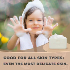 One With Nature bar held in hand to show 7 oz scale and long-lasting use