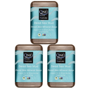 One With Nature soap front packaging showing natural bar and recyclable box benefit: clear product view