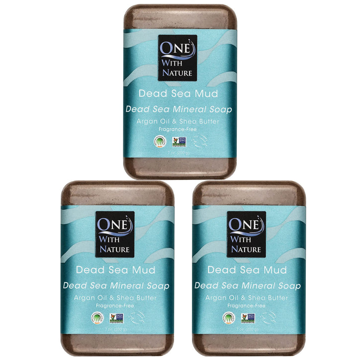One With Nature soap front packaging showing natural bar and recyclable box benefit: clear product view