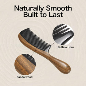 Onedor sandalwood handle texture, ergonomic grip for comfortable styling