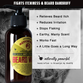OneDTQ label close-up highlighting ingredients and soothing benefits