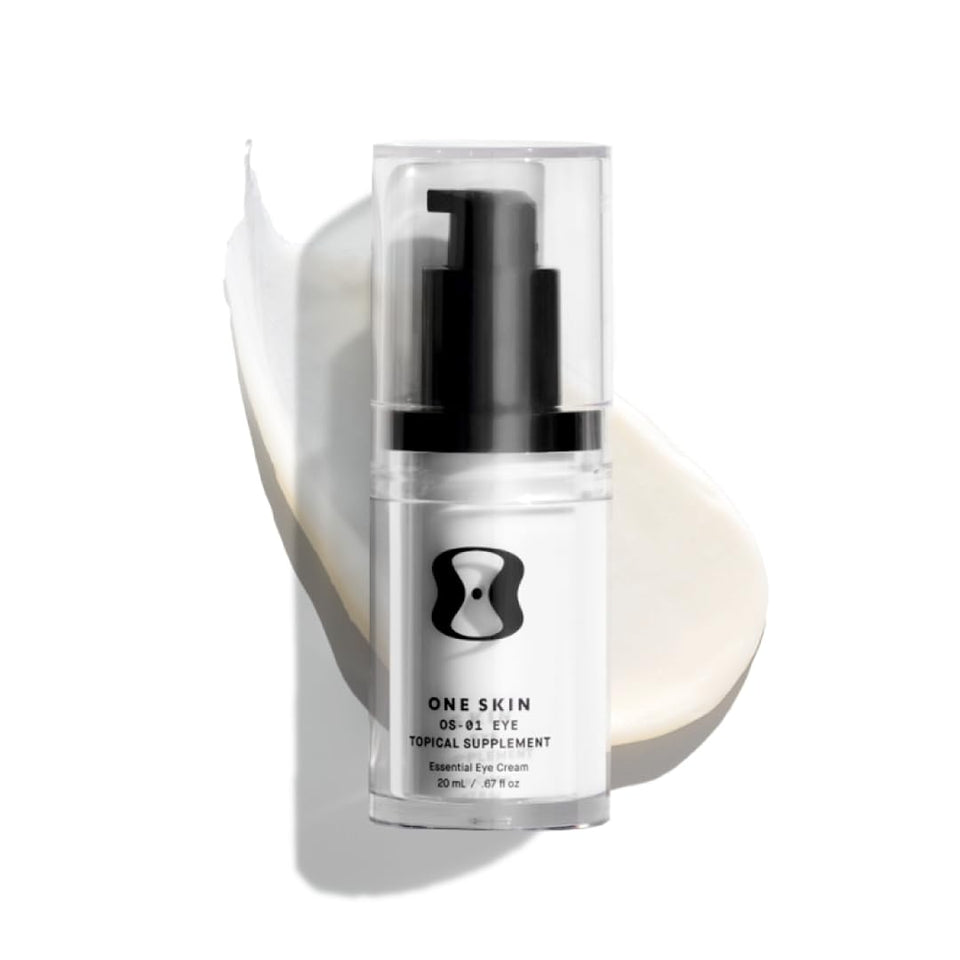 oneskin eye front jar showing clean packaging and product benefit