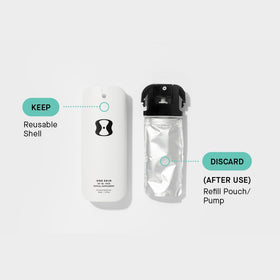 oneskin in bathroom routine setting showing daily use for visible skin improvement