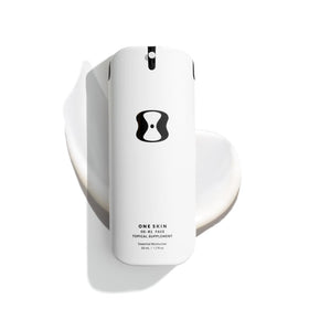 oneskin bottle front pump showing clean design and easy dispensing benefit