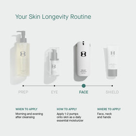 oneskin packaging label close-up showing ingredient clarity and safety benefit