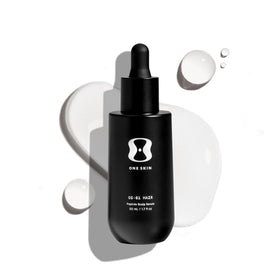 oneskin front bottle view highlighting sleek packaging and easy application benefit