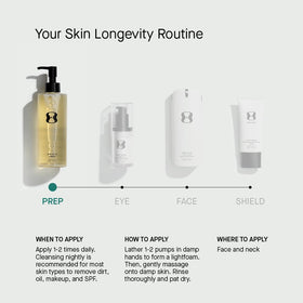 oneskin PREP in bathroom lifestyle scene showing routine-friendly, calming benefit