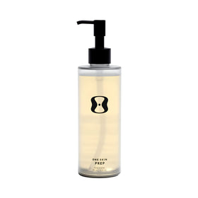 oneskin PREP front packaging showing bottle and label for gentle cleansing benefits