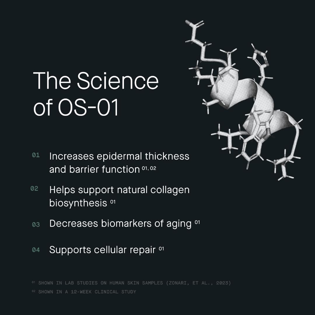 OneSkin FACE held in hand to show 15 mL mini size for travel-friendly convenience