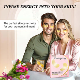 Onespring applied under eye demonstrating instant depuffing