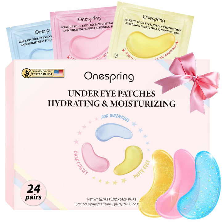 Onespring front packaging showing 24 pairs and formulas, convenient gift-ready box