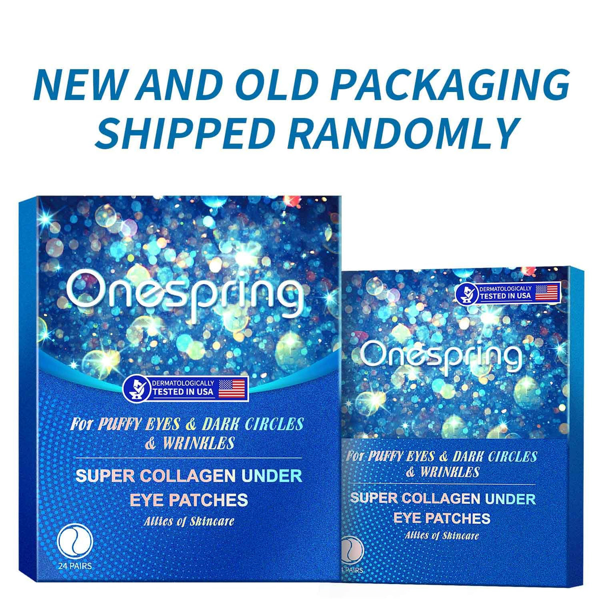 Onespring ingredients label close-up detailing collagen and hyaluronic benefit