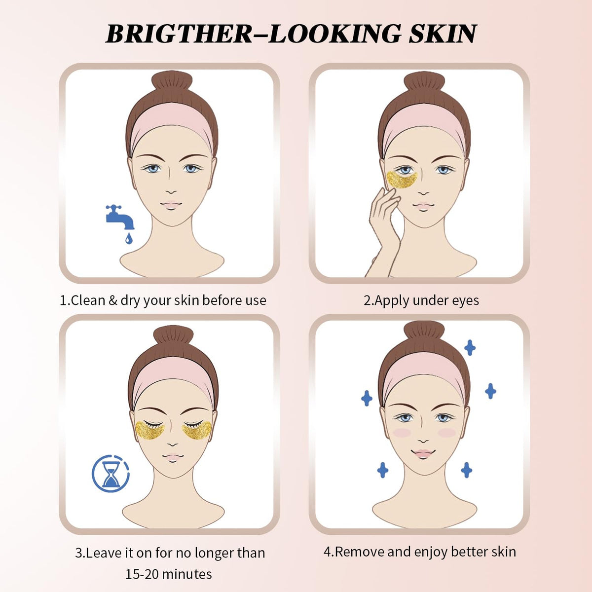 Onespring removed patches showing remaining serum moisturization