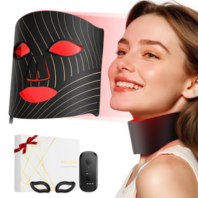 ONLUKY neck device attached to mask for extended coverage benefit