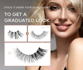 Onlyall application demo placing half lash on outer corner for instant lift