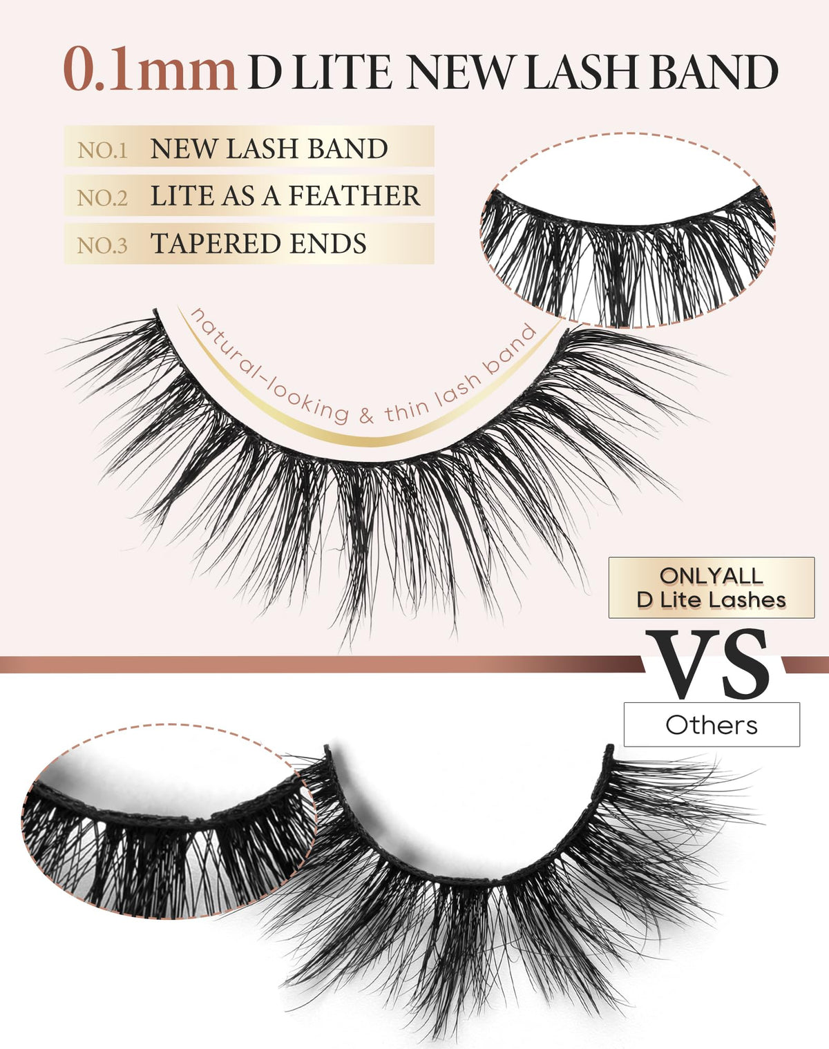 Onlyall lashes being applied with tweezers to demonstrate simple placement and control
