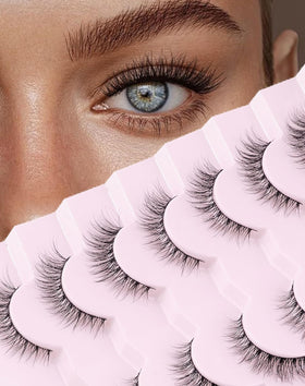 Onlyall product front packaging showing lashes and pair count benefit natural look