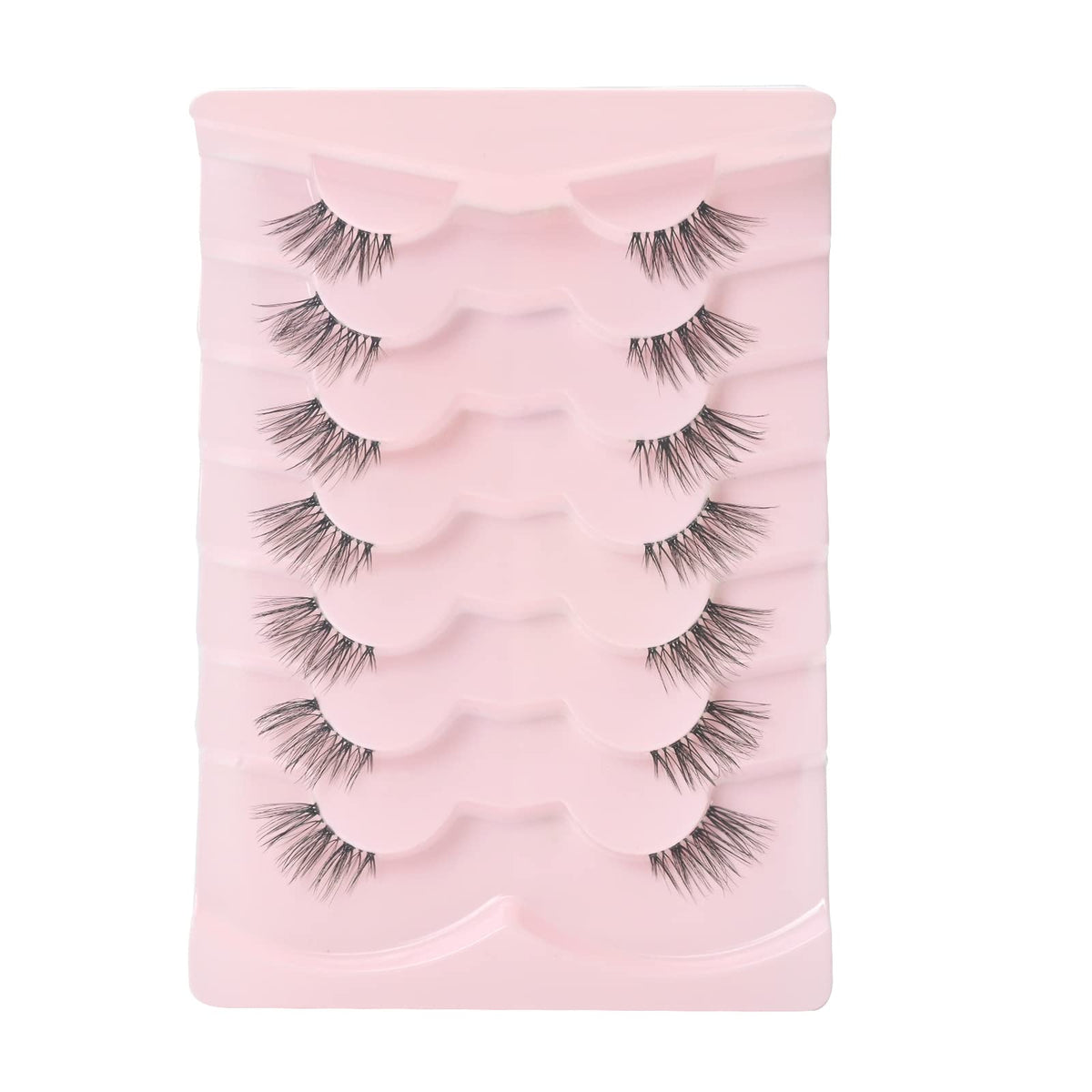 Onlyall half lash detail showing wispy 3D faux mink fibers for natural volume