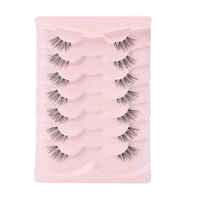 Onlyall half lash detail showing wispy 3D faux mink fibers for natural volume