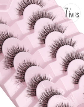 Onlyall lash pair next to ruler showing size and trimming ease