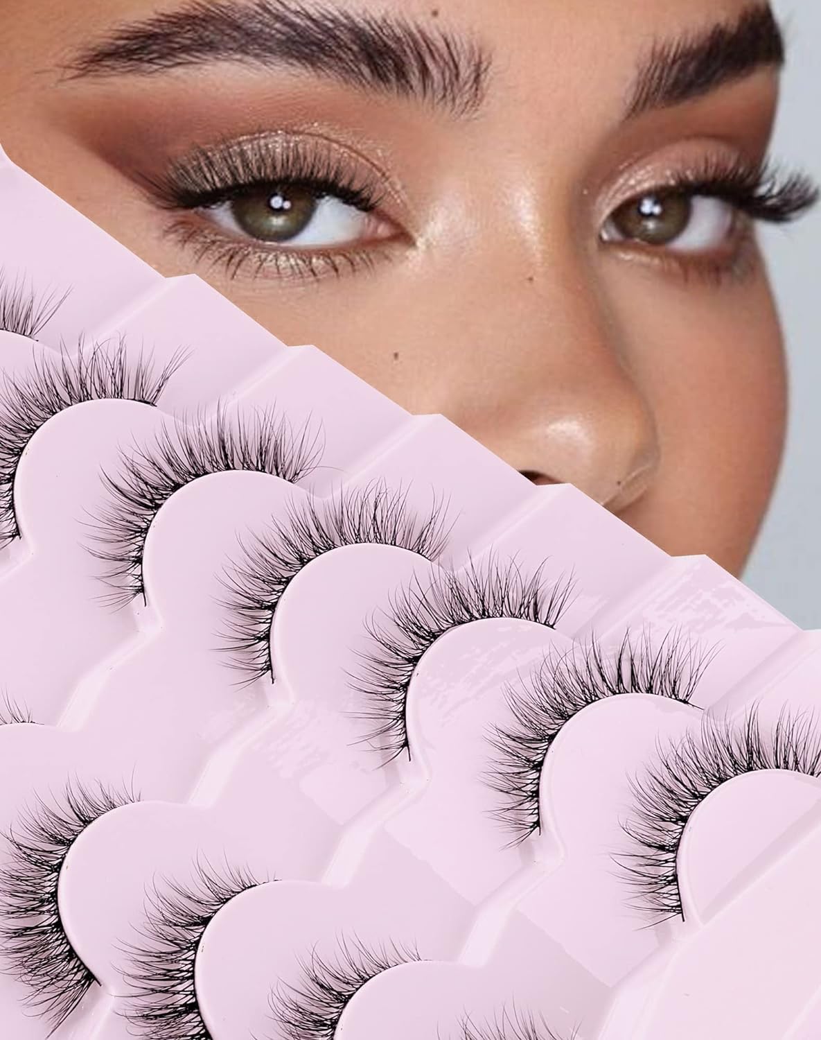 Onlyall lashes beside ruler indicating size and scale for accurate fit