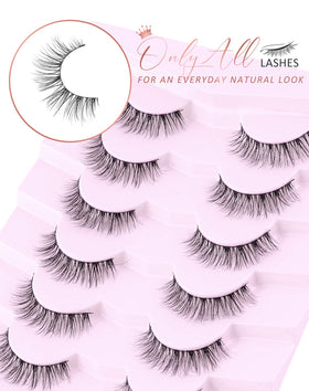 Onlyall lashes on eyes demonstrating natural subtle enhancement