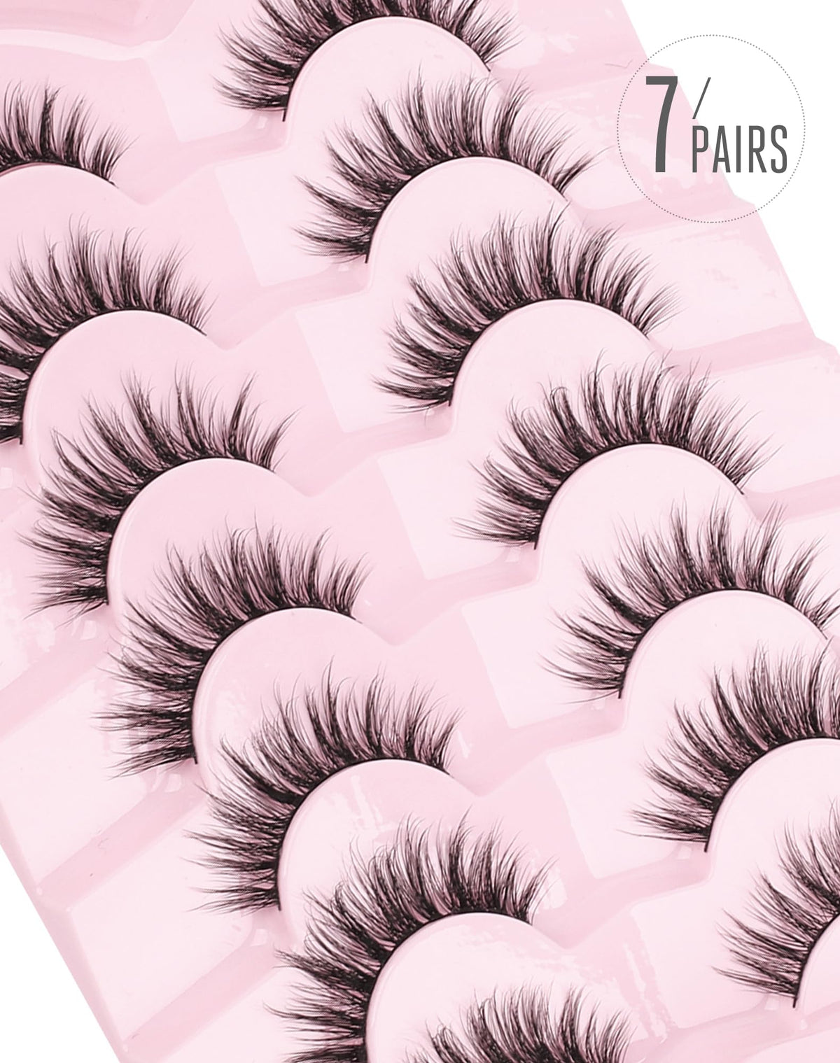 Onlyall lashes applied on eye for a natural daytime lift and subtle definition