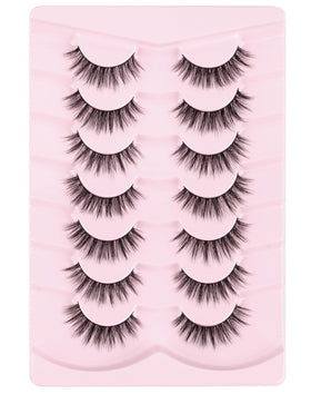 Onlyall lashes beside ruler to show scale and easy trimming for custom fit