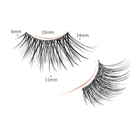 Onlyall size range layout 6mm to 14mm for customizable lash looks