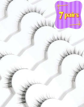 Onlyall lashes beside ruler for scale to show short, natural length