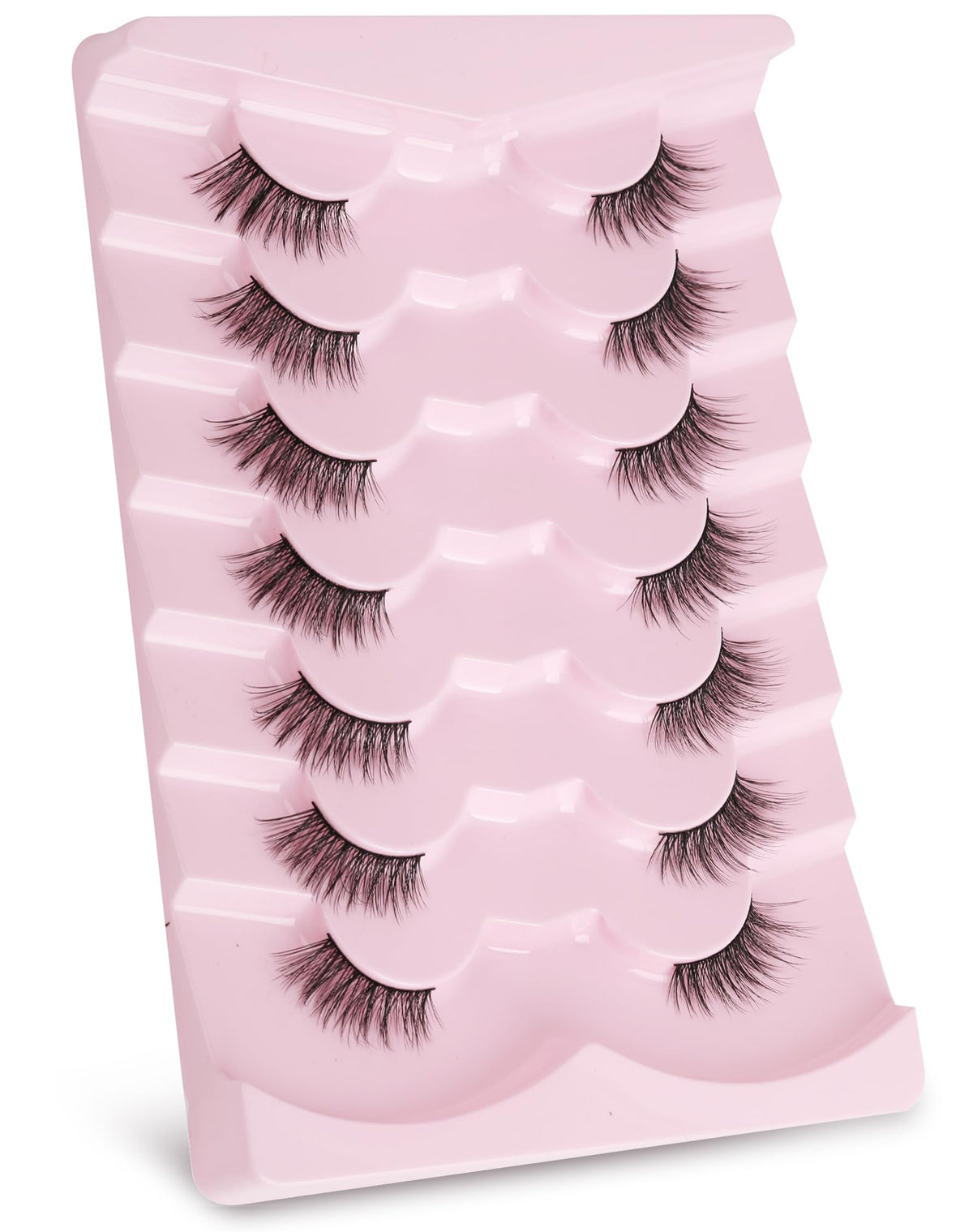 Onlyall size comparison with ruler illustrating 3/4 and corner lash lengths