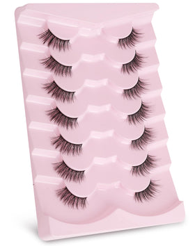 Onlyall size comparison with ruler illustrating 3/4 and corner lash lengths