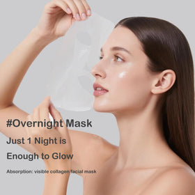 ONMYLOVIN mask worn by model demonstrating overnight fit and comfort