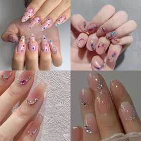 ONPRESS styled manicure on hands illustrating glamorous result and inspiration